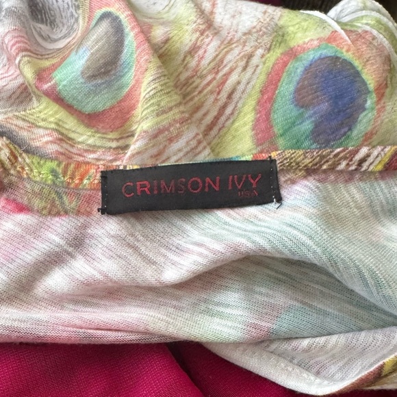 Vintage y2k Burnout Peacok floral Tunic Dress Cut out Sleeve - Picture 5 of 8